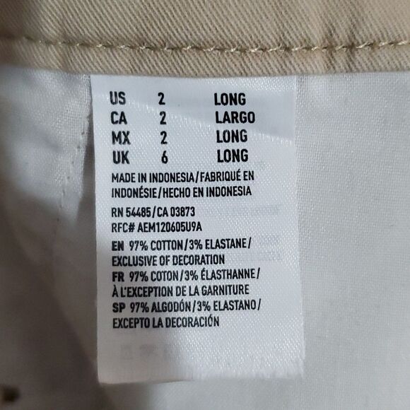 AMERICAN Eagle Tan 30x32 Size 2 Skinny Stretch Pants - Picture 8 of 8